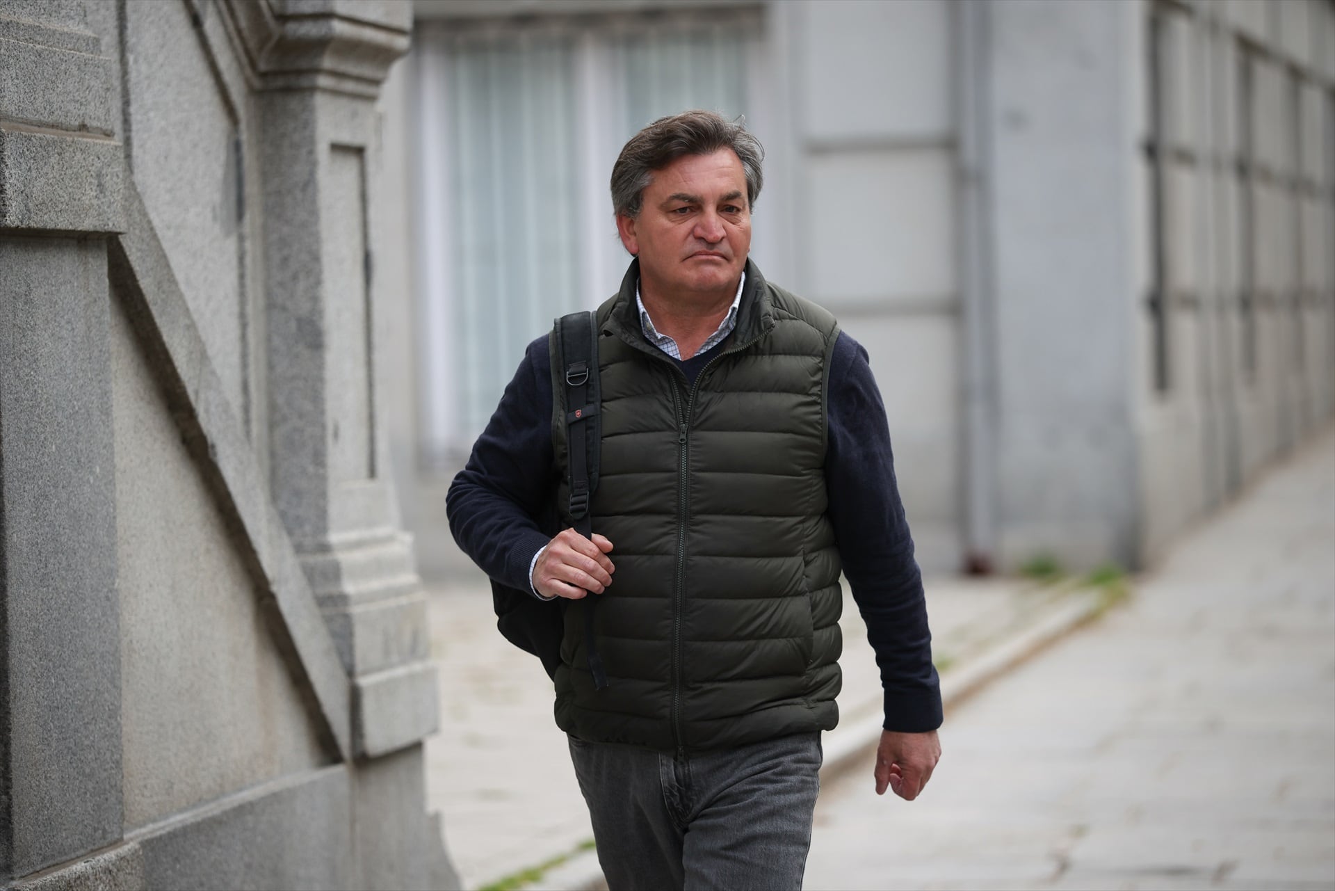 El chofer de Carmen Pano, Álvaro Gallego, a su llegada al Tribunal Supremo (Alejandro Martínez Vélez / Europa Press)