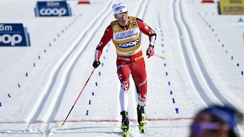 El noruego Johannes Klaebo sufre