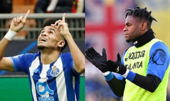 Duván Zapata y Luis Díaz