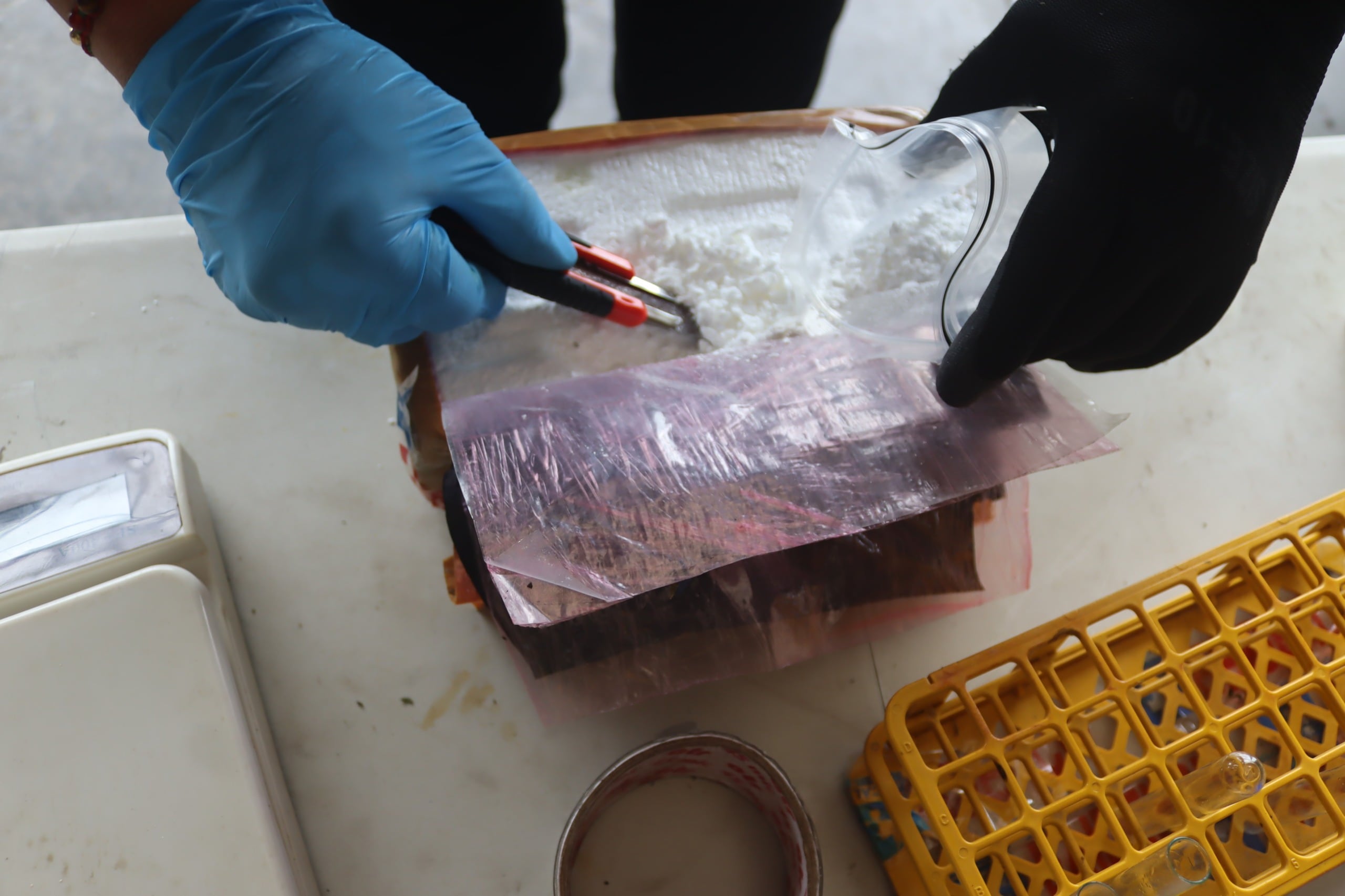 Más de 5,8 toneladas de drogas fueron incautadas en el Pacífico colombiano tras un operativo coordinado por la Armada de Colombia y el apoyo de la Fuerza de Tarea Conjunta Interagencial del Comando Sur de Estados Unidos - crédito Armada Nacional