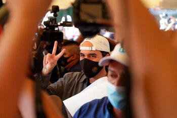 El presidente de El Salvador,