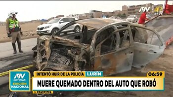 El auto robado por los