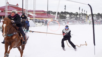 El skijoring: el deporte invernal