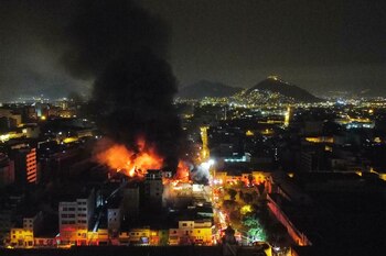 Incendio en Mesa Redonda. Foto: