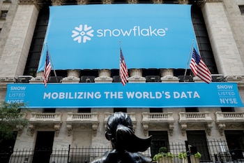 Snowflake, una compañia de análisis de datos, se lanzó en septiembre pasado, superó en un día a Twitter y esta semana Wall Street la valuó en USD 120.000 millones, por encima de la veterana IBM
REUTERS/Brendan McDermid