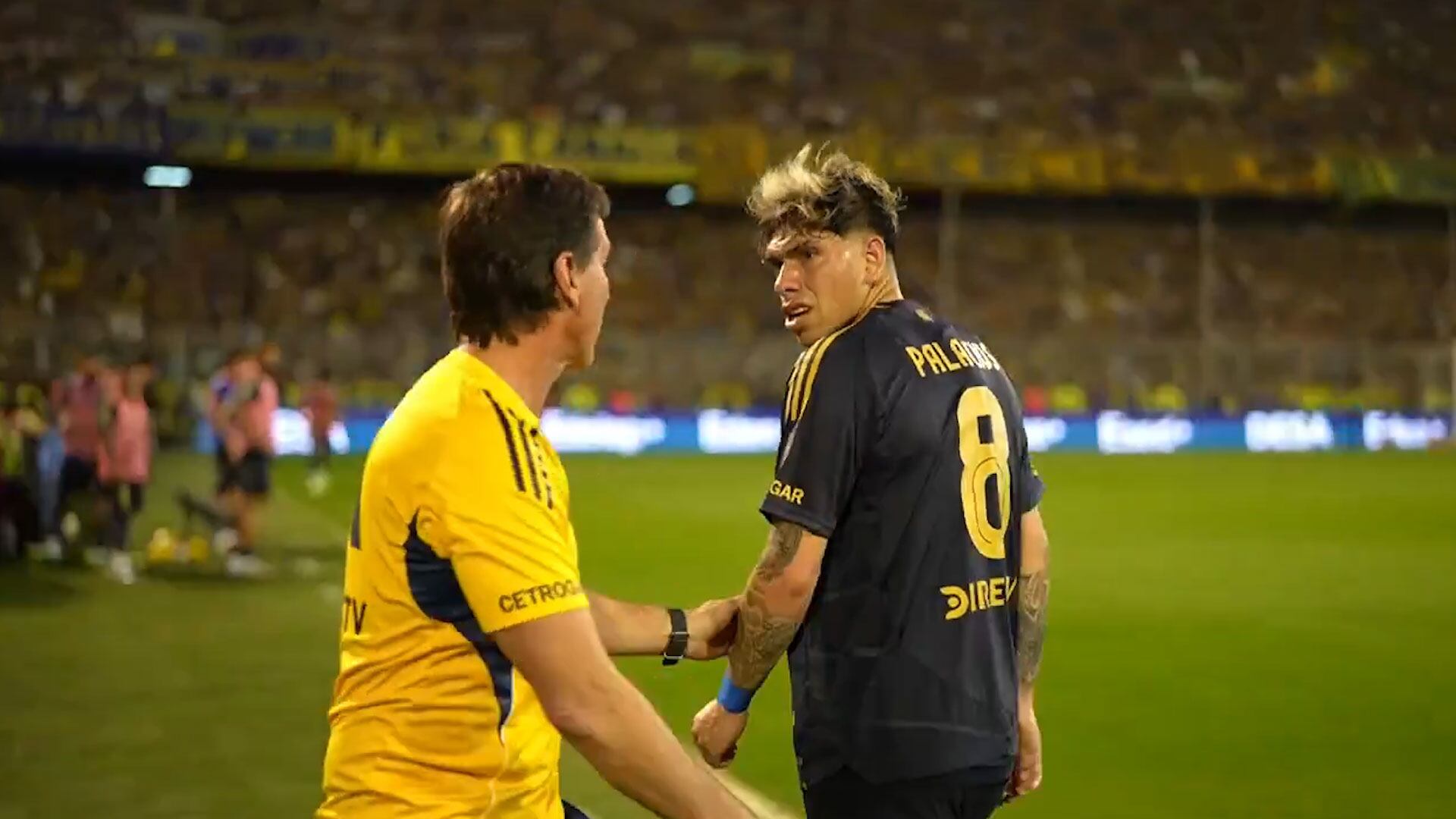 Palacios y Úbeda en un tenso momento.