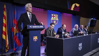 Joan Laporta y Víctor Font,