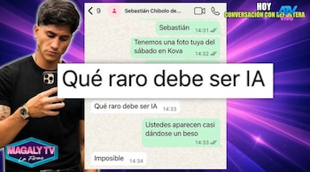 Laura Spoya es captada con su ‘colágeno’ y desata polémica pese a negar romance. Captura: Magaly TV La Firme.