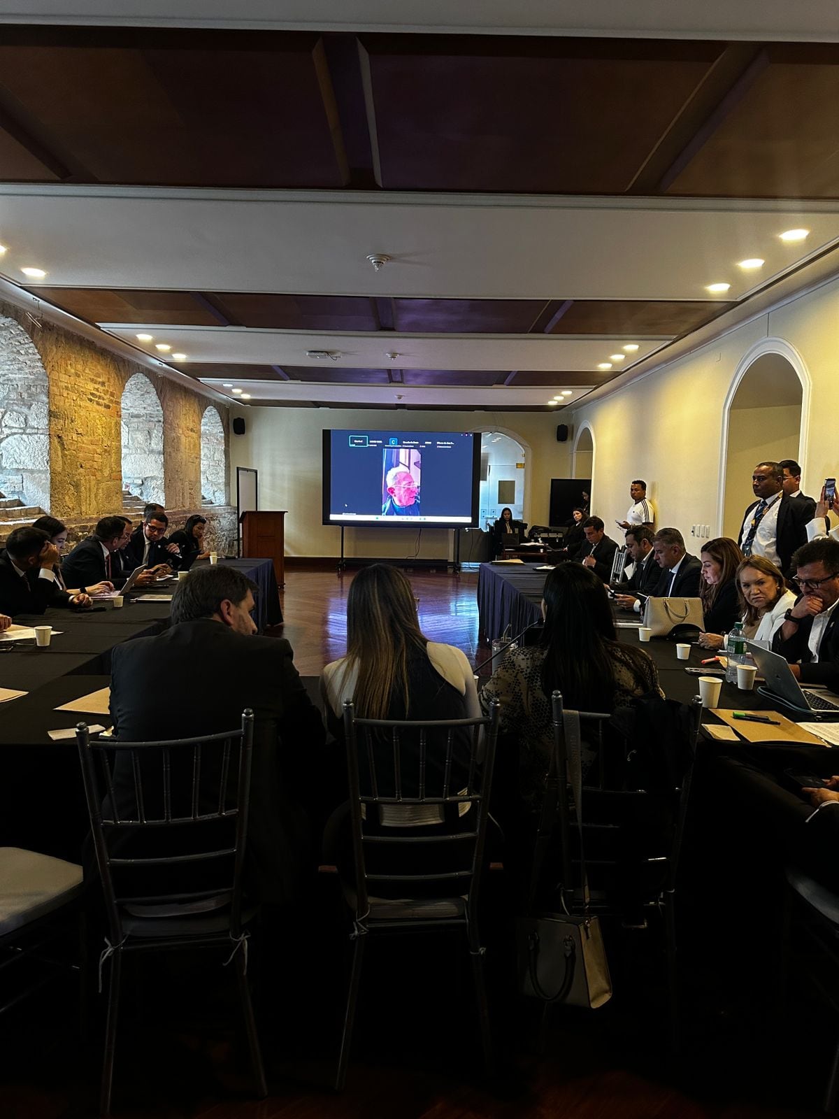 El expresidente Álvaro Uribe Vélez participó de manera virtual de la reunión del Centro Democrático para hablar de la reforma pensional - crédito Andrés Forero/Prensa
