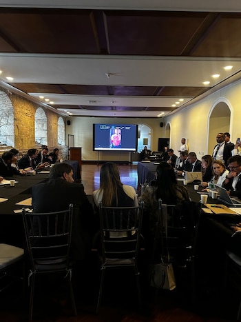 El expresidente Álvaro Uribe Vélez participó de manera virtual de la reunión del Centro Democrático para hablar de la reforma pensional - crédito Andrés Forero/Prensa