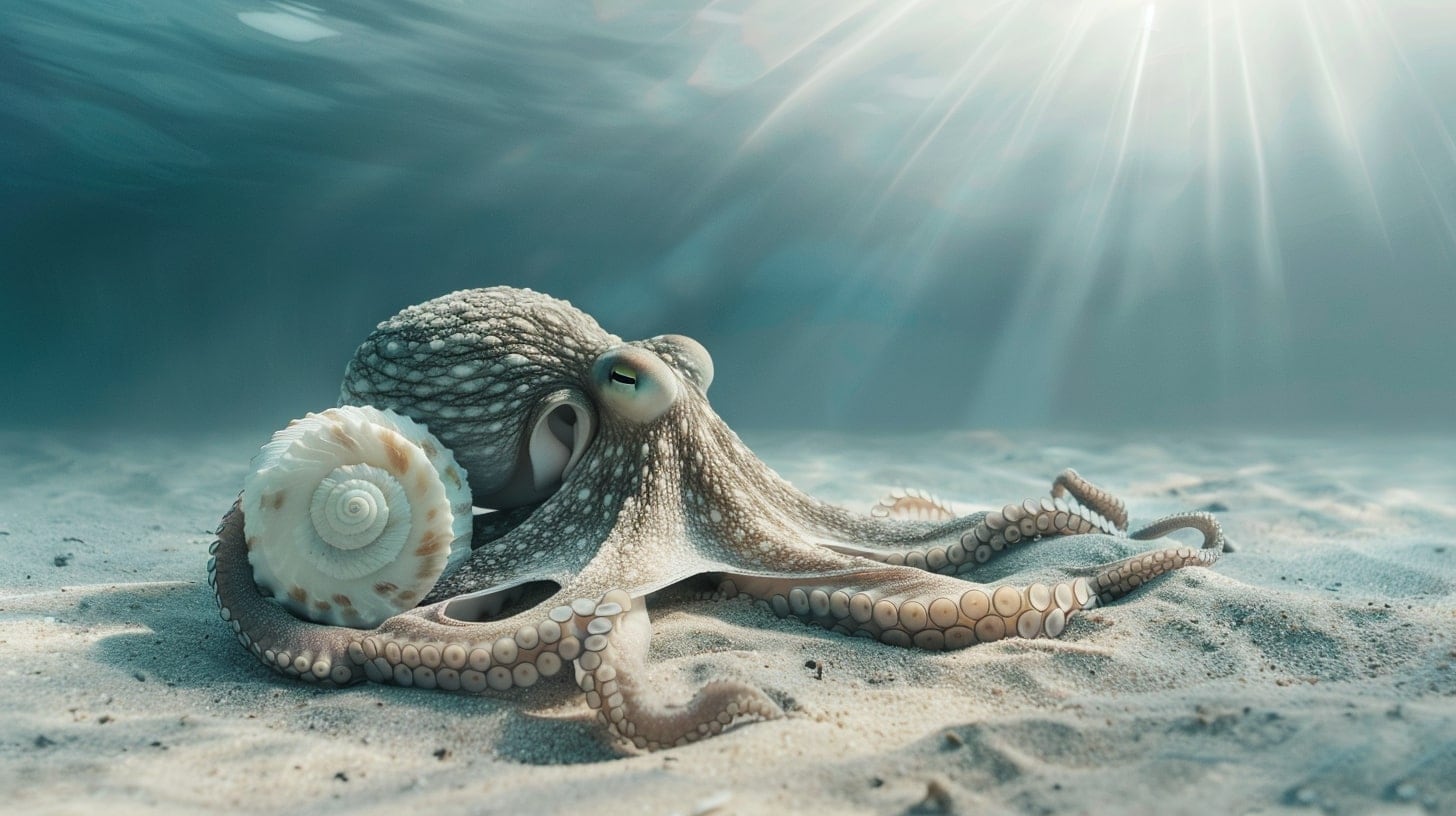 Más de la mitad de las neuronas de un pulpo se encuentran en sus ocho brazos, actuando como minicerebros que pueden tomar decisiones autónomas independientemente del cuerpo principal (Imagen Ilustrativa Infobae)