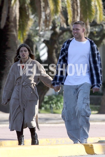 La pareja en los bosques