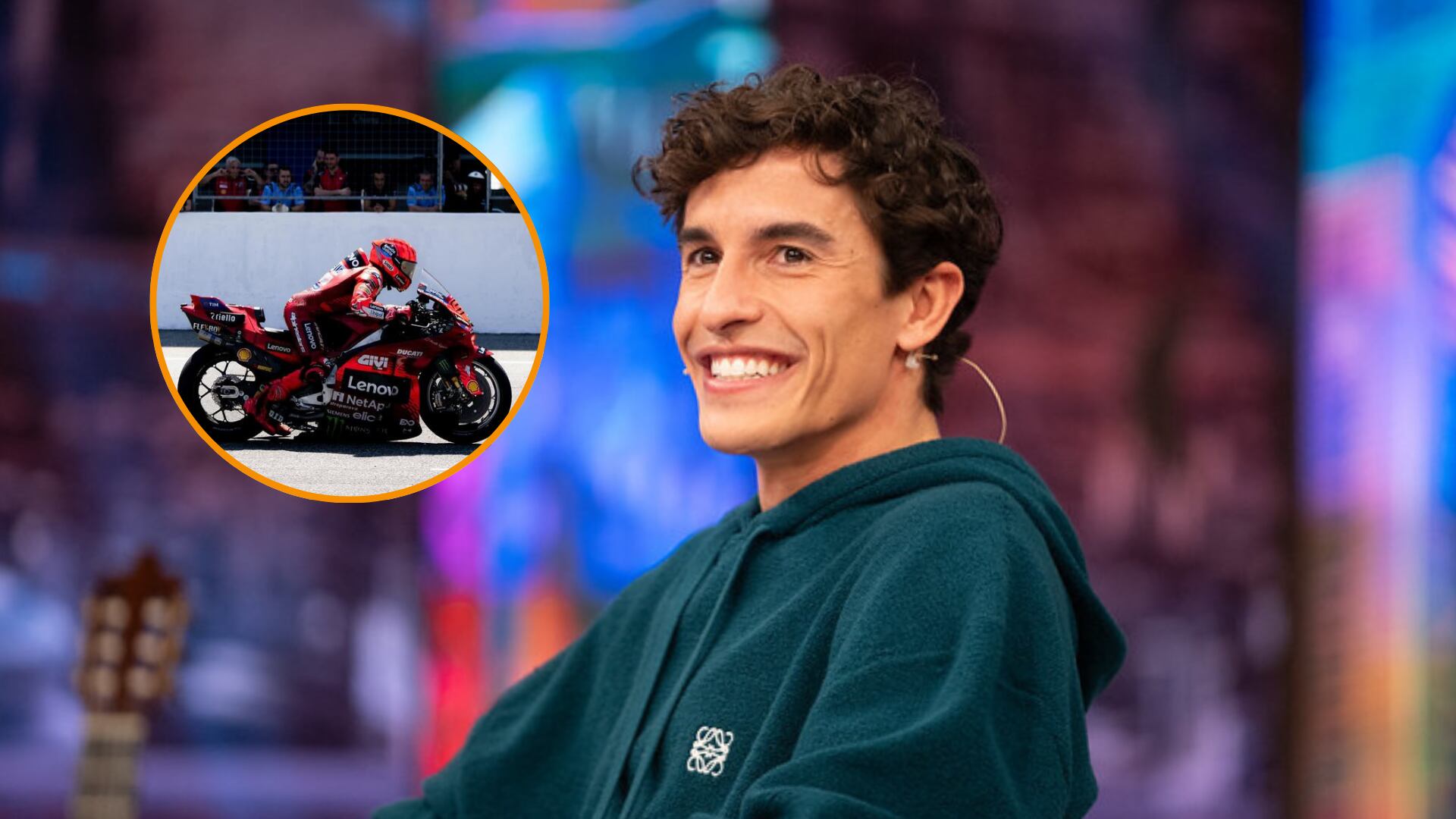 Marc Marquez visita 'El Hormiguero' tras su último premio. (montaje infobae, 'El Hormiguero)
