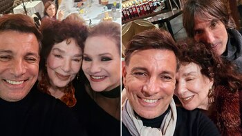 Martín Bossi junto a Graciela