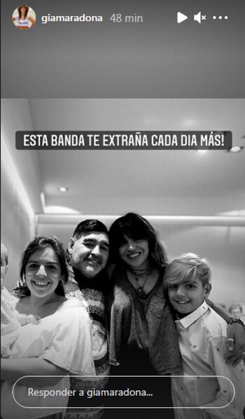 El posteo de Gianinna Maradona