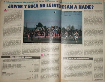 En 1985 no se jugó un amistoso en Jujuy entre River y Boca después de que el organizador del evento lo suspendiera. Ambos equipos ya estaban en el estadio para jugar, aunque el aforo en las tribunas no fue el esperado