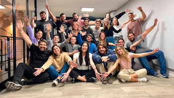 Los empleados de Growketing, la