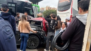 Accidente múltiple en la autopista