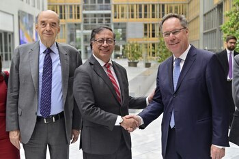 El presidente colombiano se reunió