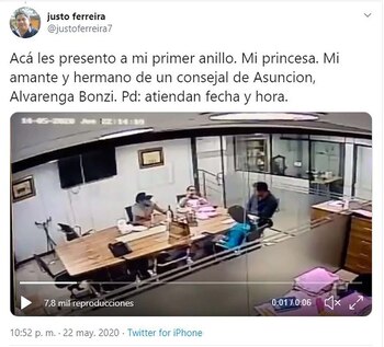 La cuenta @justoferreira7 ya no