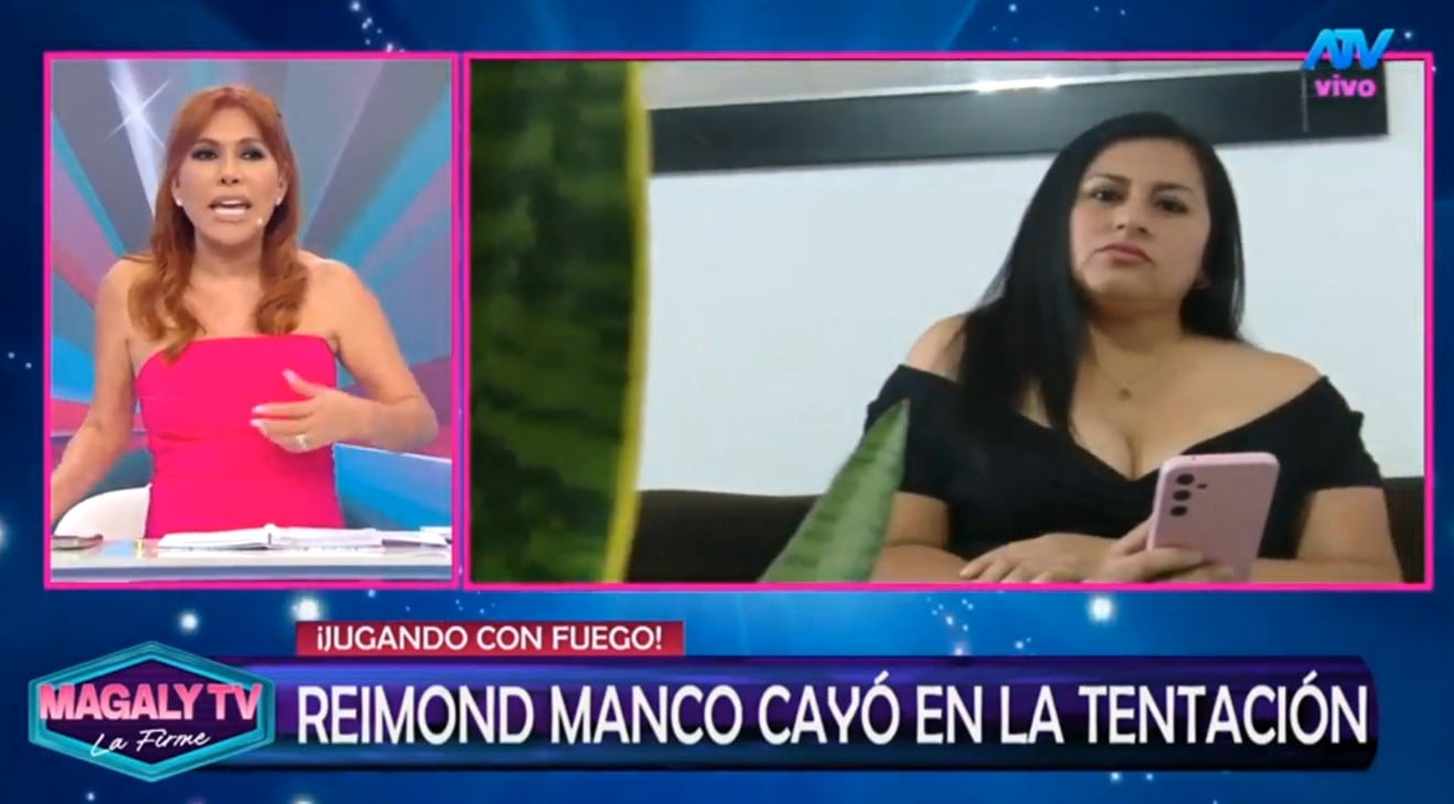Magaly Medina expone a Reimond Manco y lanza dura crítica por sexting. Captura: Magaly TV La Firme.