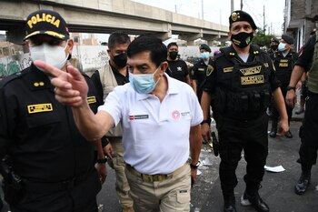 Alfonso Chávarry, ministro del Interior.