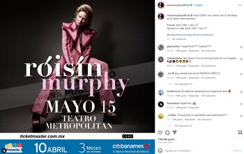 Róisín Murphy confirmó un tercer