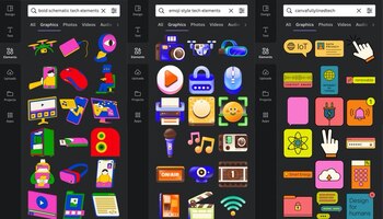 Canva, recomendó algunos gráficos que