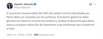 El concejal Daniel Briceño no