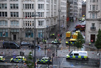 El cruce entre Water Street