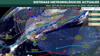 Estos son los sistemas meteorológicos