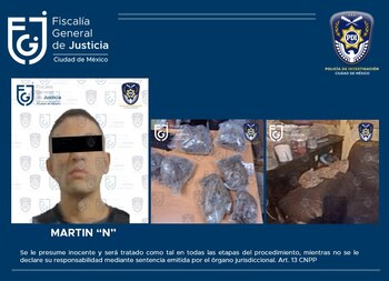 Martín "N" cateo en colonia Zentlapatl, alcaldía Cuajimalpa marihuana Fiscalía CDMX