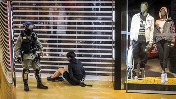 Un manifestante antigubernamental fue detenido