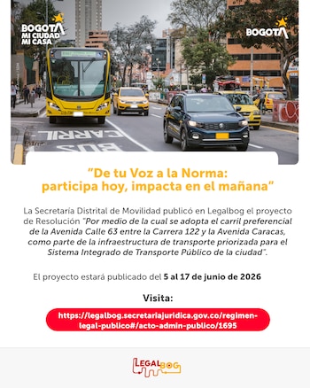 La Secretaría de Movilidad sustentó la resolución del carril preferencial con leyes nacionales, decretos distritales y un informe técnico sobre la demanda del corredor - crédito Secretaría de Movilidad/X
