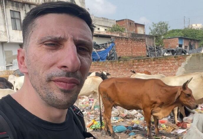 Un argentino en el país más poblado del mundo: “La norma es el caos y hasta te cruzás con vacas comiendo basura de la calle”