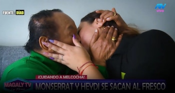 Heydi Amado defendeu o estado de saúde de Melcochita e emitiu uma forte declaração contra Monserrat. Captação: Magaly TV La Firme.