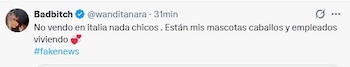 La contundente desmentida de Wanda Nara sobre la venta de su casa en Italia (X)