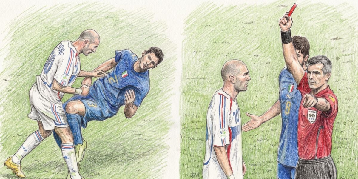 El cabezazo de Zinedine Zidane a Marco Materazzi en la final del Mundial 2006 marcó el cierre de la carrera del francés (Imagen Ilustrativa Infobae)
