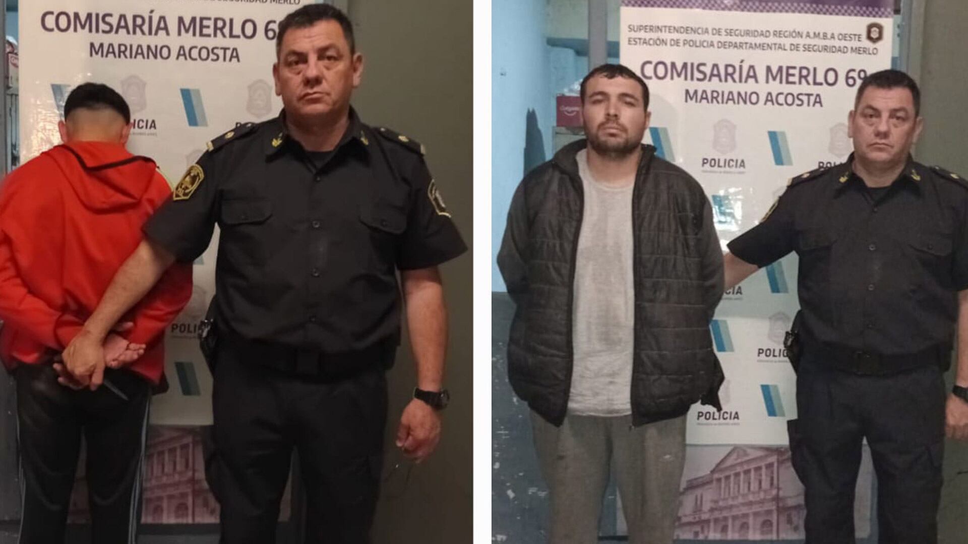 César Alegre y su hermano de 17 años, tras ser detenidos