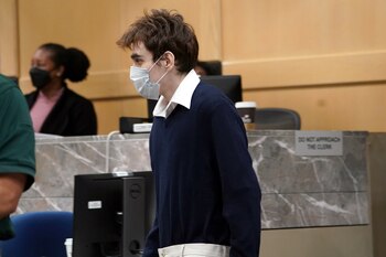Nikolas Cruz durante el juicio
