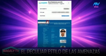 Magaly Medina descubre vínculo entre amenaza que recibió y mensaje enviado a Engerberth Tapia: “El lenguaje es muy parecido”. Captura: Magaly TV La Firme.