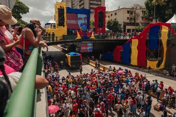 Simpatizantes de Nicolás Maduro, en