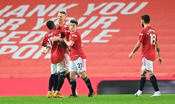 El Manchester United alcanzó la línea dle City en la cima (EFE)