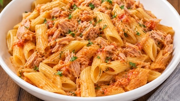 Receta macarrones con atún