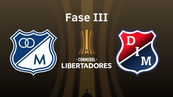 Millonarios y DIM recibirán una gran suma de dinero si clasifican a la fase III de la Copa Libertadores 2023. CONMEBOL, Millonarios y DIM.