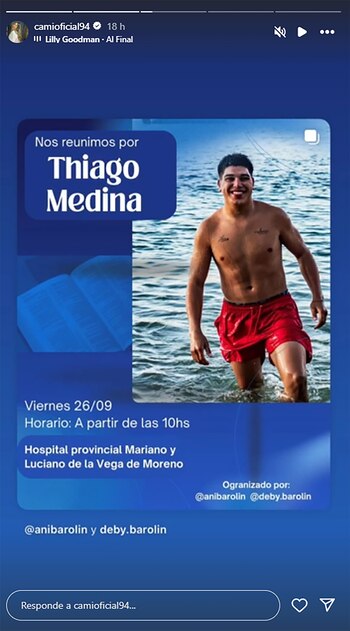 La hermana de Thiago, Camila