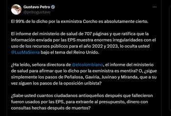 Gustavo Petro defendió nuevamente a