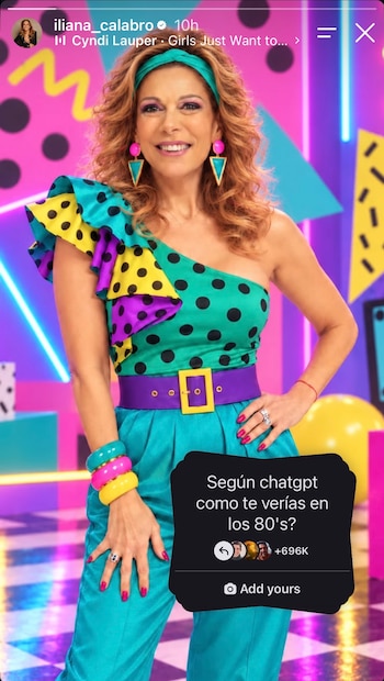 Los famosos argentinos se sumaron a la trend de la década de 1980