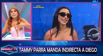 “Cada quien sabe qué hizo”: Tammy Parra responde sobre infidelidad y Magaly reacciona. Captura: Magaly TV La Firme.