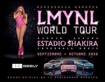 01/09/2026 Shakira cambia Ferrari por Geely: la artista colombiana escoge el E2 como coche oficial de sus conciertos en Madrid
ESPAÑA EUROPA ECONOMIA MADRID
GEELY
